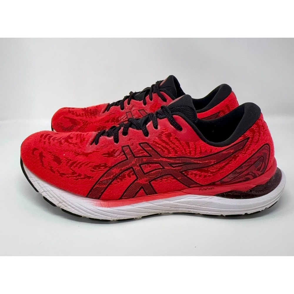 Asics Gel-Cumulus 23 Shoes Mens 13 Red Black Running Road‎ Cushioned 1011B012